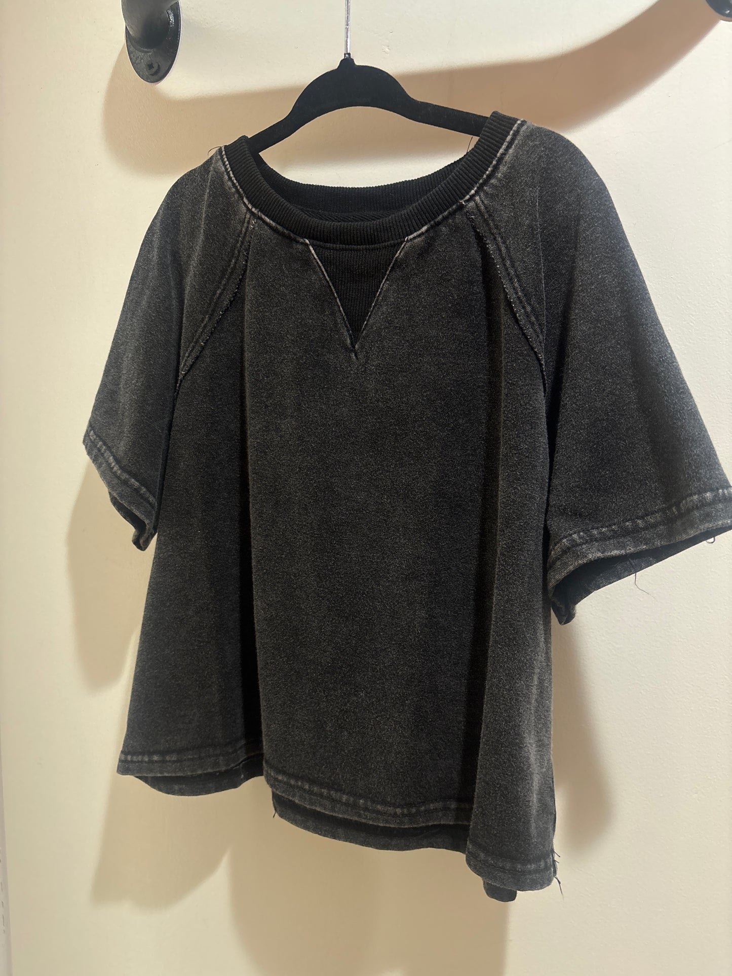 Washed Short Sleeve Sweatshirt Girl’s