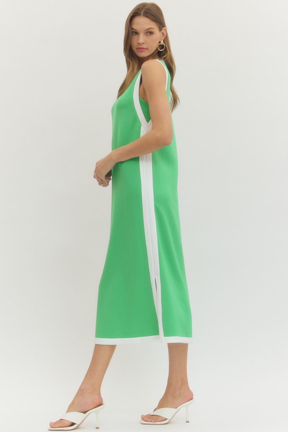 Emerald Ease Midi Dress