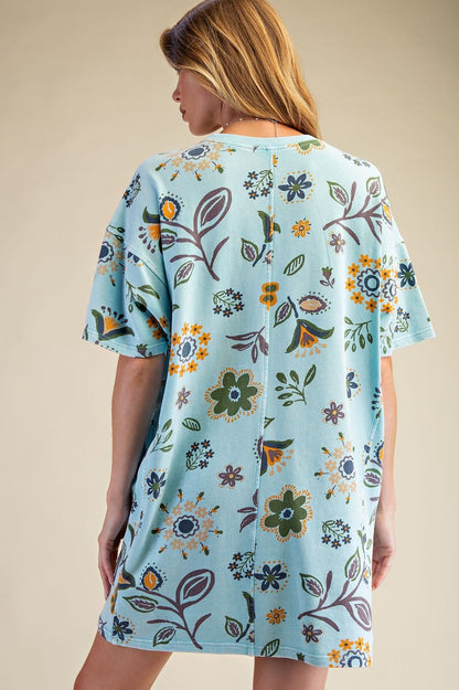 Pretty Little Daisy Short Sleeve Terry Dress
