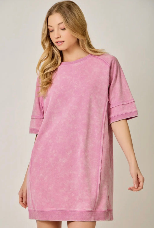 Washed Terry Dress