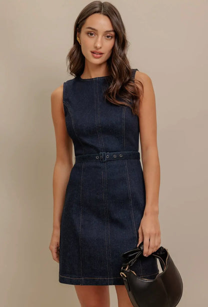 Dark Denim Mini Dress FINAL SALE