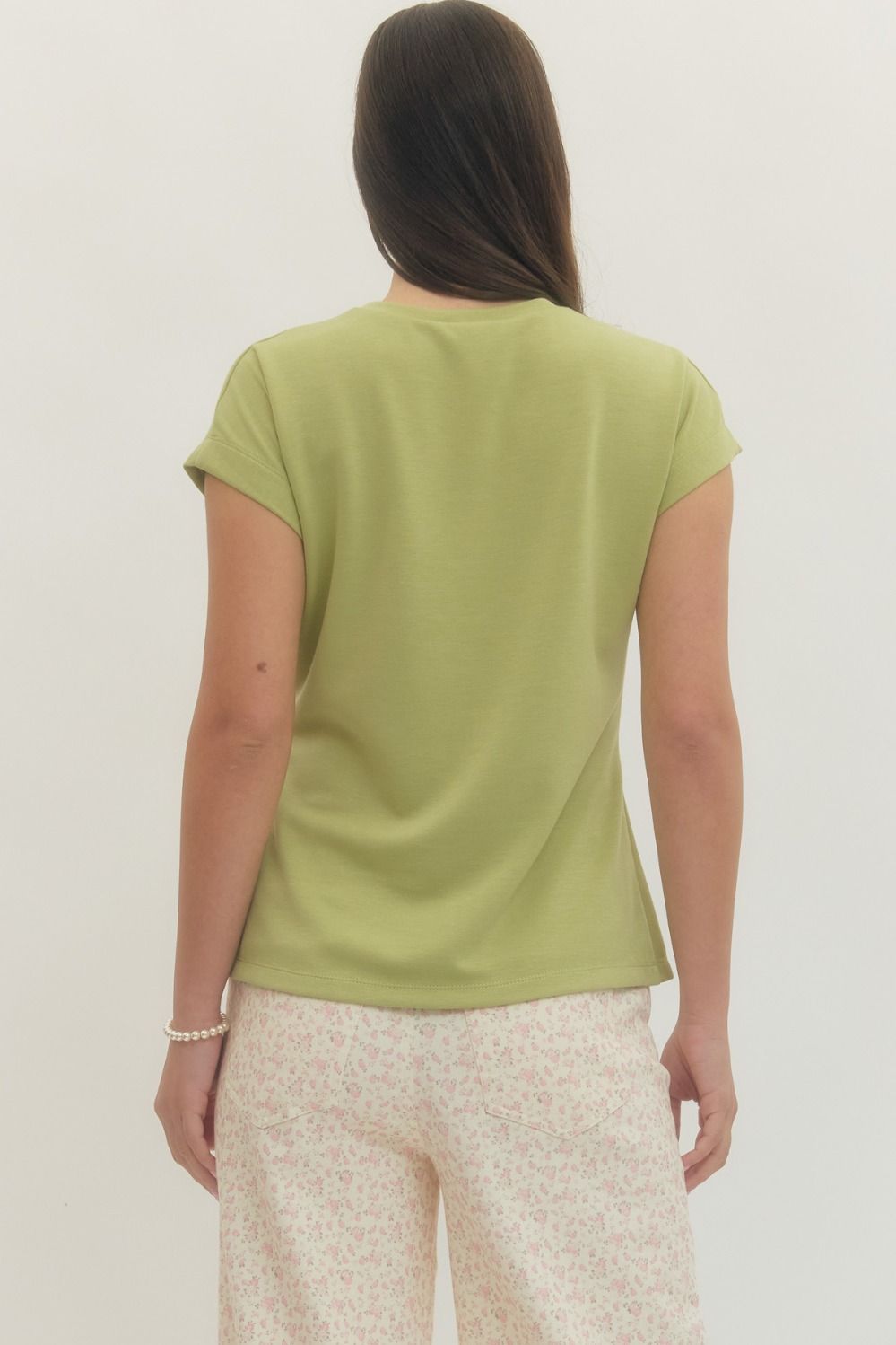 Matcha Side Tie Top