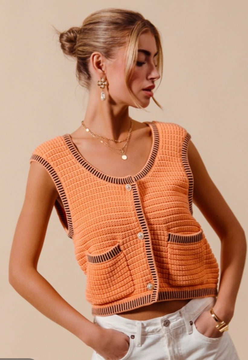 Sunkist Summer Sweater Vest