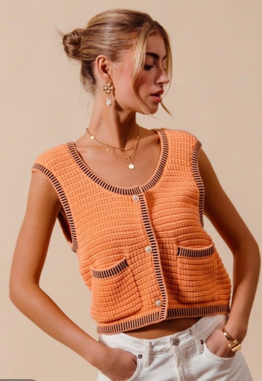 Sunkist Summer Sweater Vest