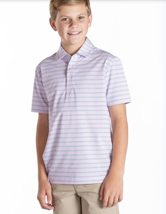 Boys Striped Polo