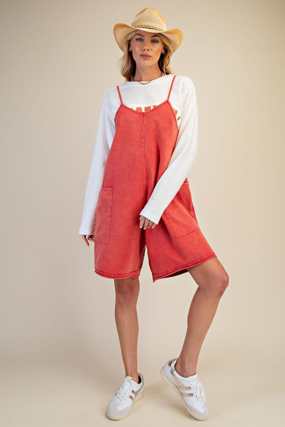 Mineral Washed Romper