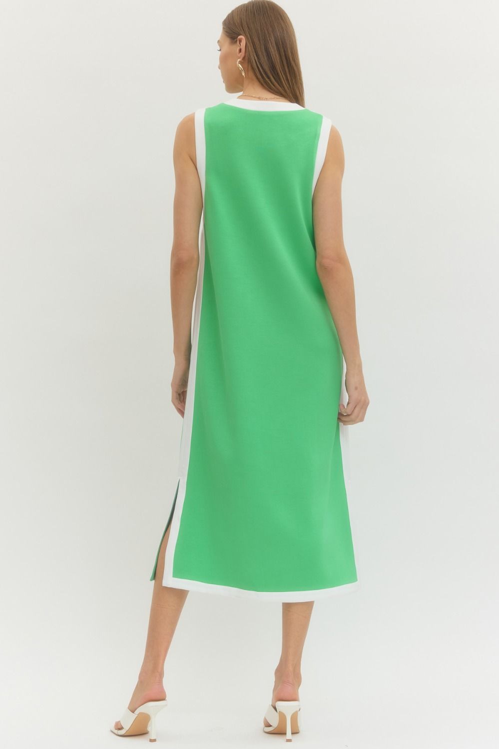 Emerald Ease Midi Dress