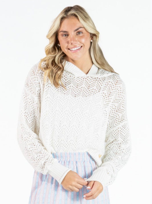 Open Knit Hoodie