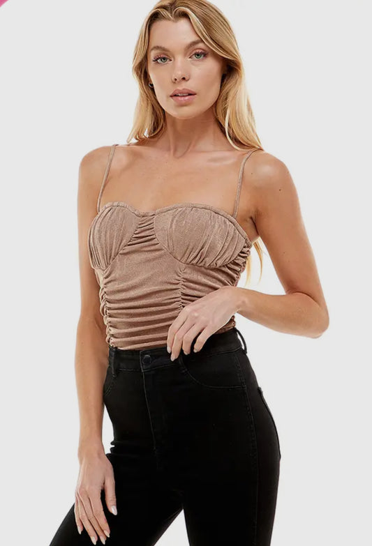 Bustier Ruched Bodysuit