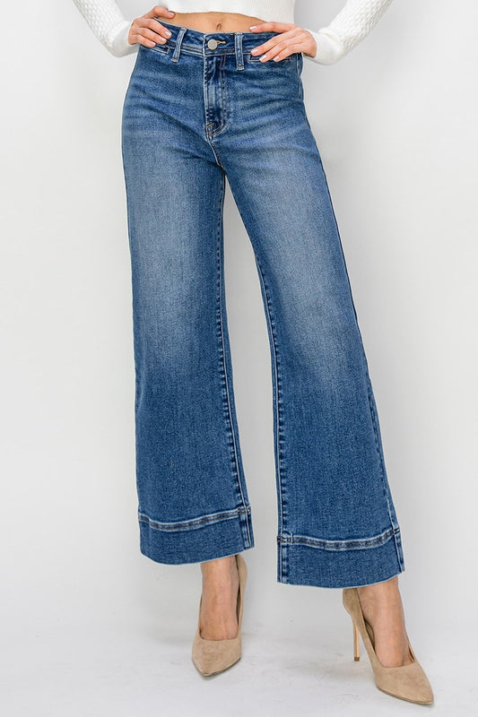 Amie Crop Wide Denim