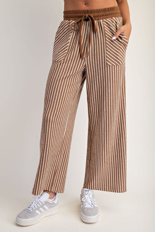 Keep It Casual Striped Knit Pant