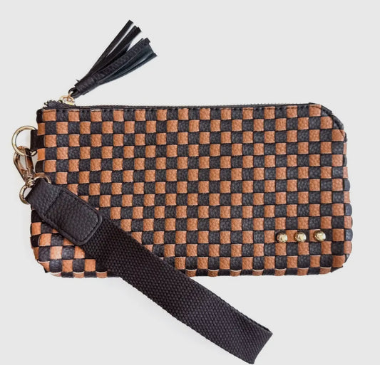 Emma Woven Clutch Wristlet