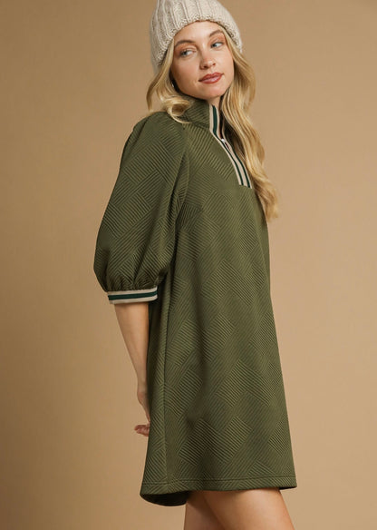 Pretty in Pleats Textured Dress