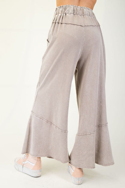 Mineral Washed Comfy Pants - Mushroom