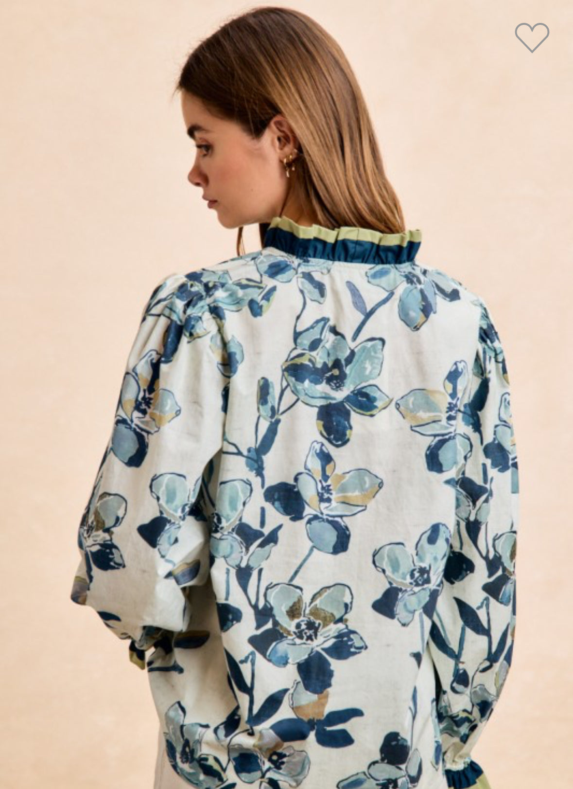 Floral Whimsy Ruffle Blouse