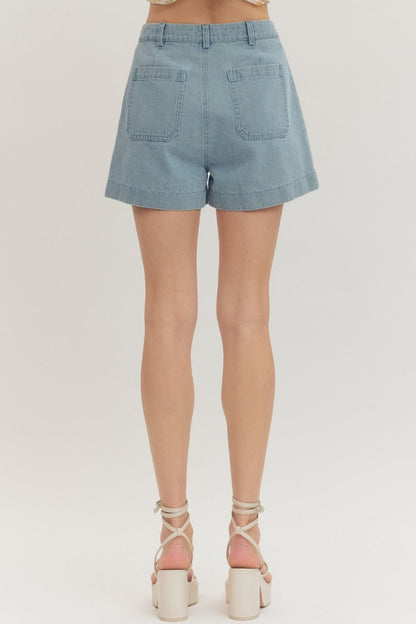 Horsebit Detail Shorts