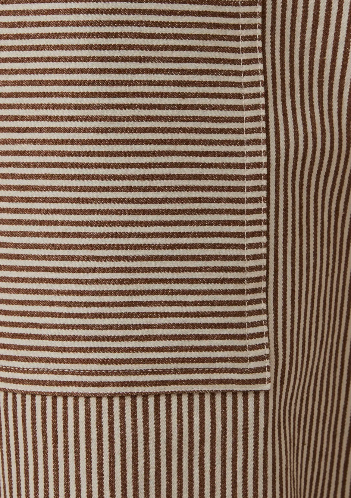 Striped Elastic Waist Pants