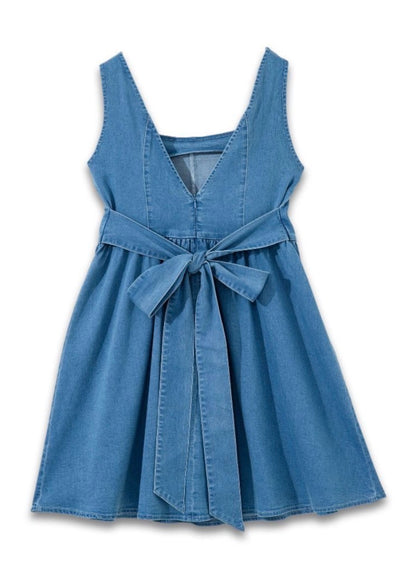 Bow Denim Dress