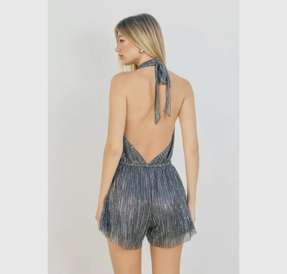 Silver Starlight Romper