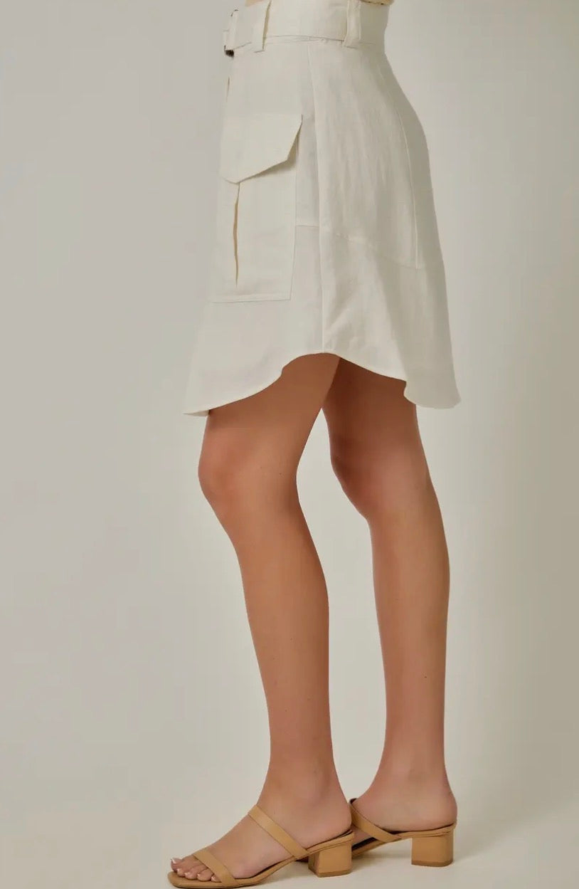 Cargo Belted Skirt