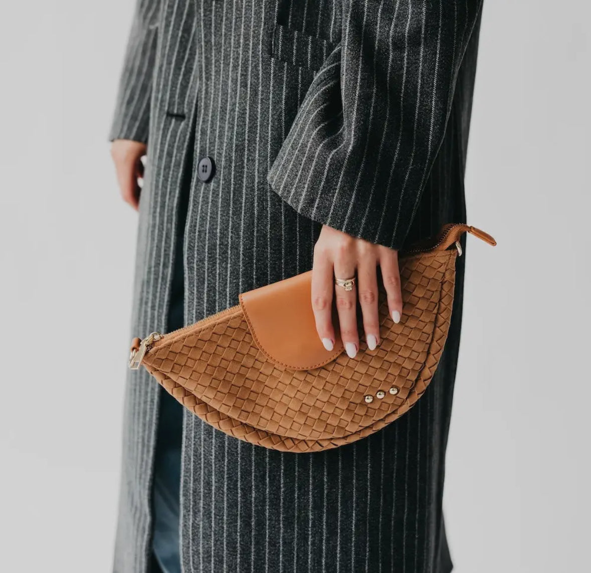 Selena Suede Flap Crossbody