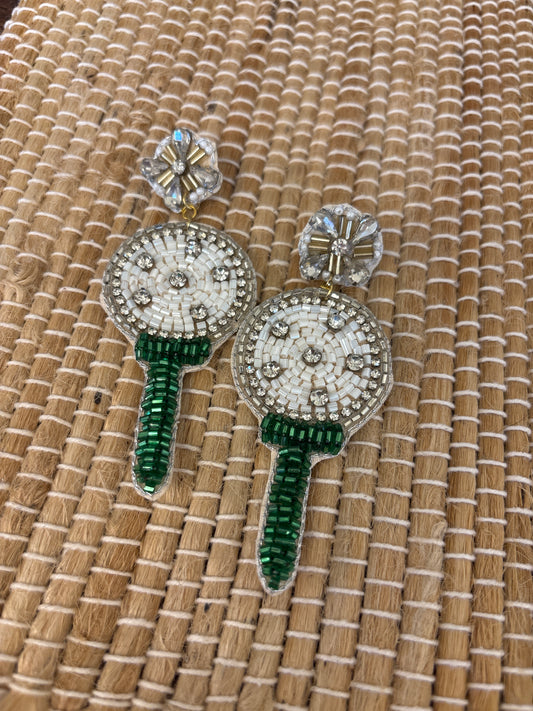 Teeing Off Glam Golf Earring