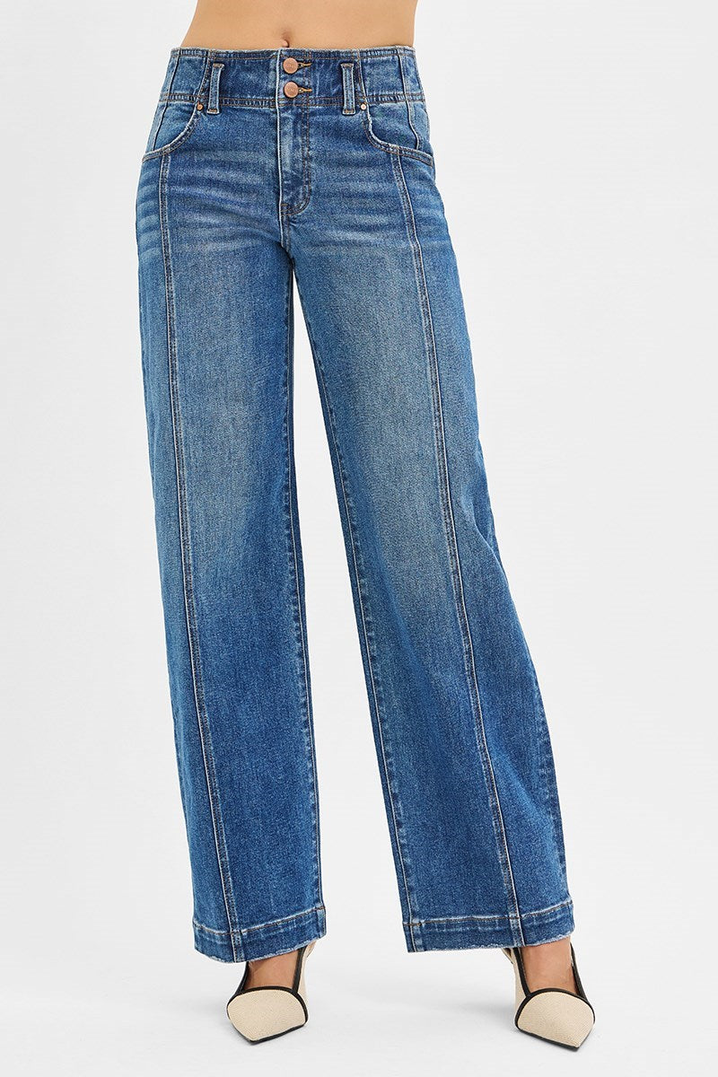 Laura Double Button Denim