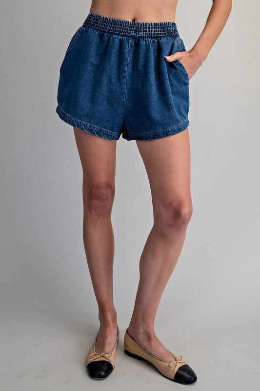 Dark Denim Shorts