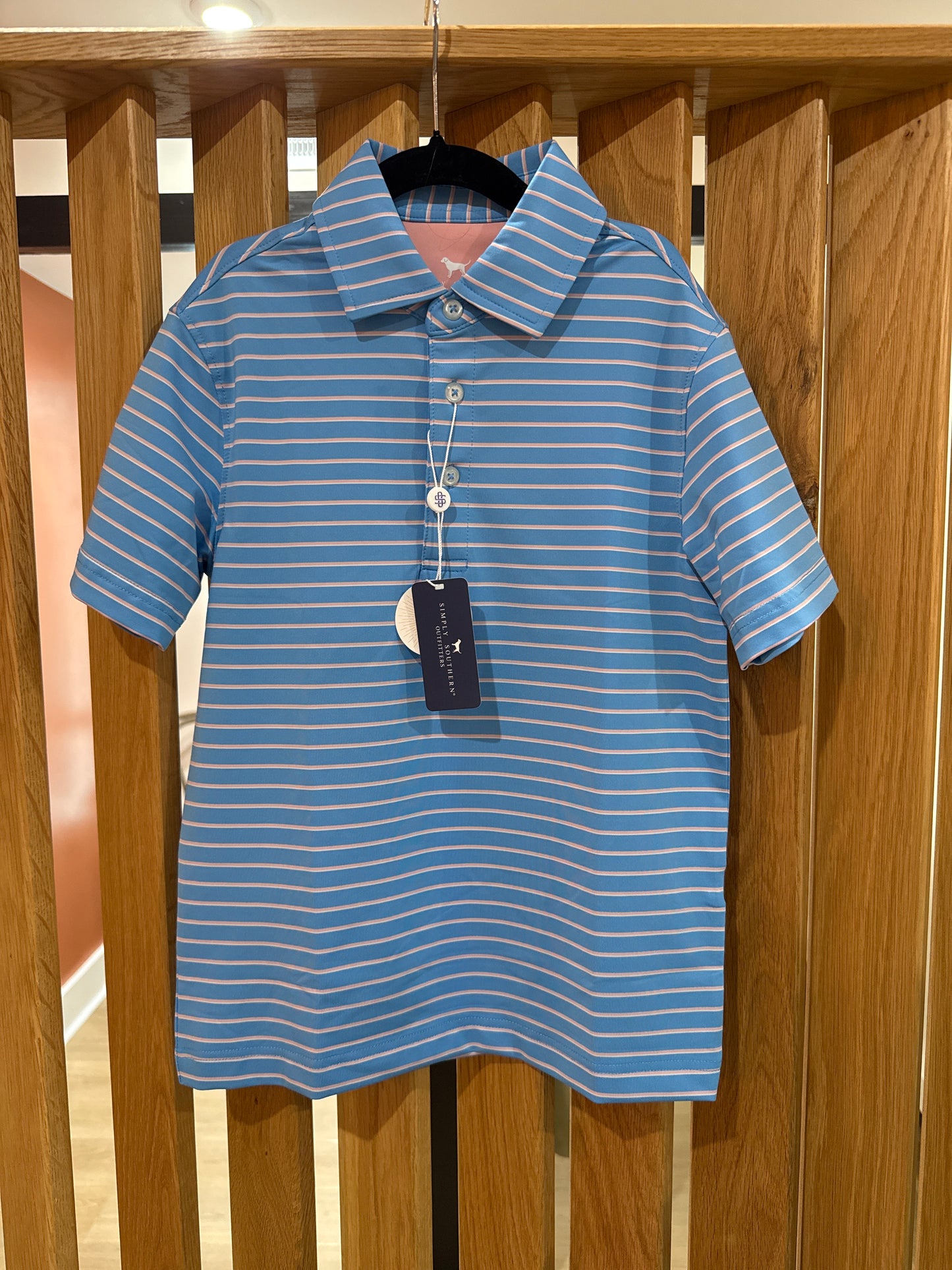 Boys Striped Polo