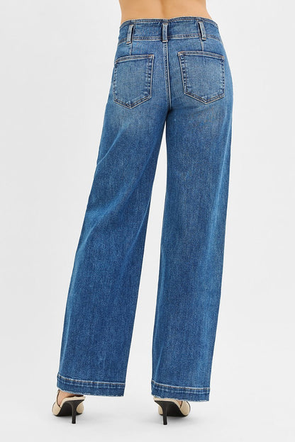 Laura Double Button Denim