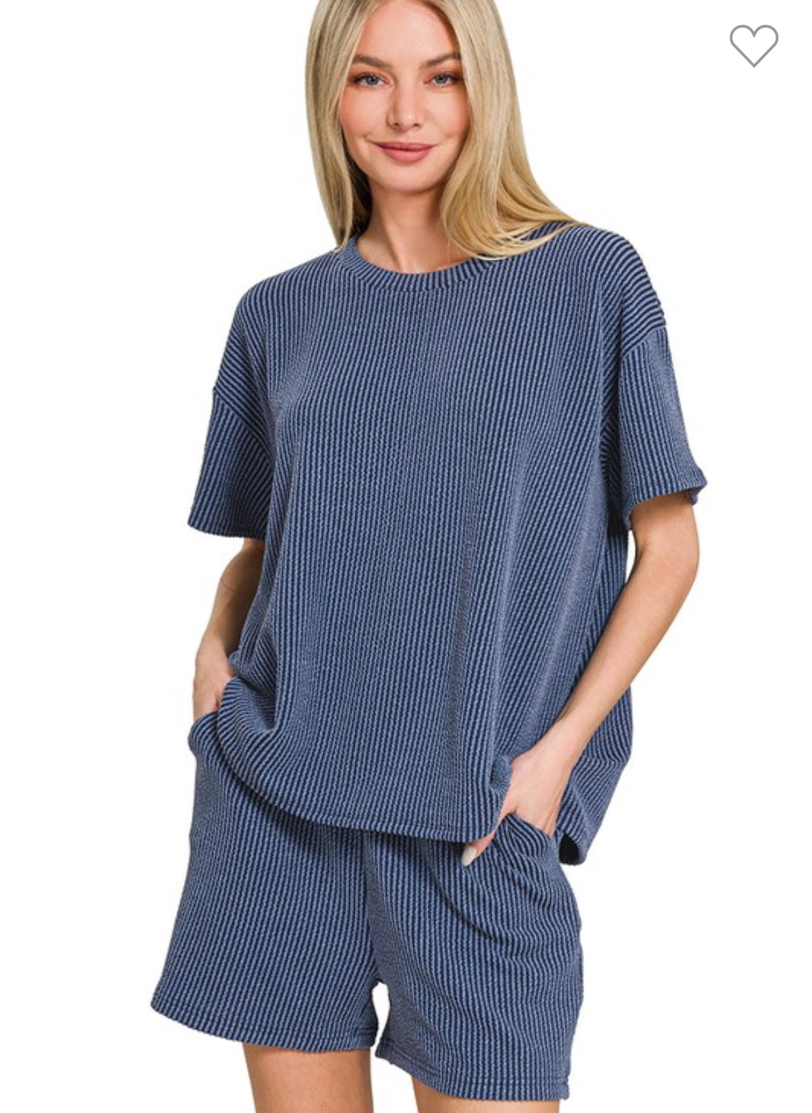 Ribbed Top + Short Set