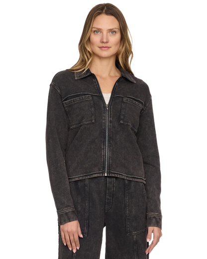 Charlotte Zip Up Terry Jacket