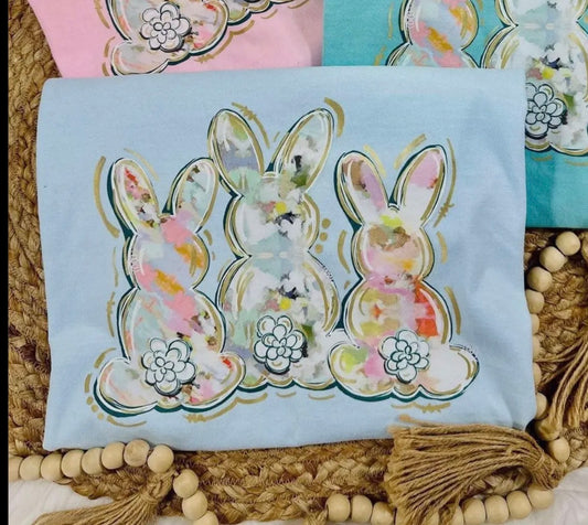 Watercolor Bunnies Tee