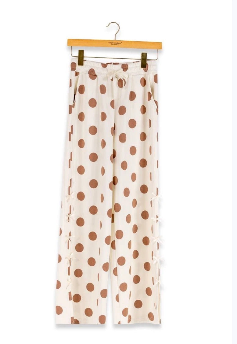 Simply Southern Polka Dot Bow Side Pant