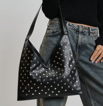Tori Studded Hobo Bag