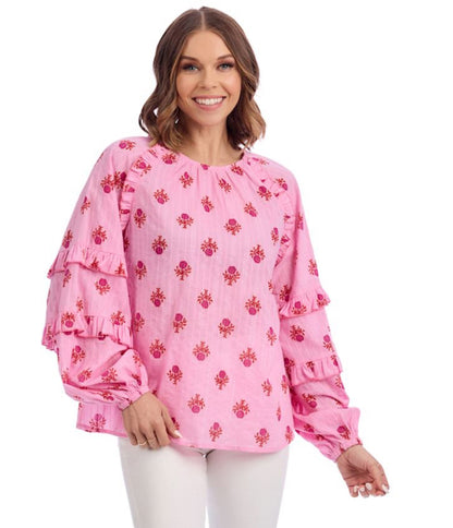 Trenton Pink Printed Top
