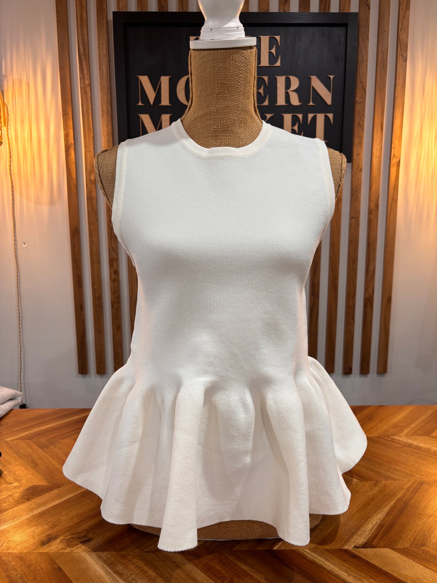 Spring Please Peplum Tank