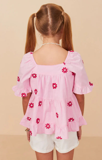 Girls Pretty Little Daisy Top