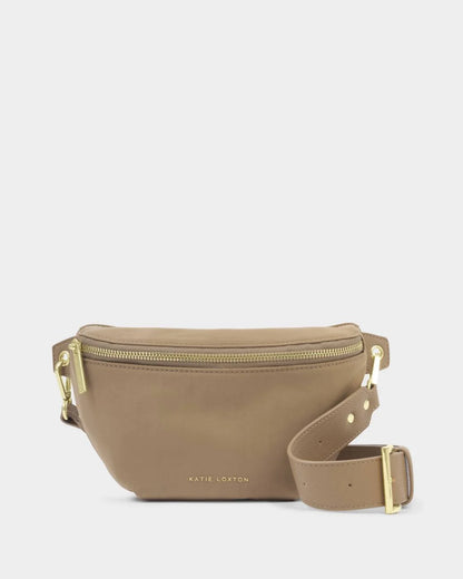 Nylon Luxe Belt Bag - Taupe