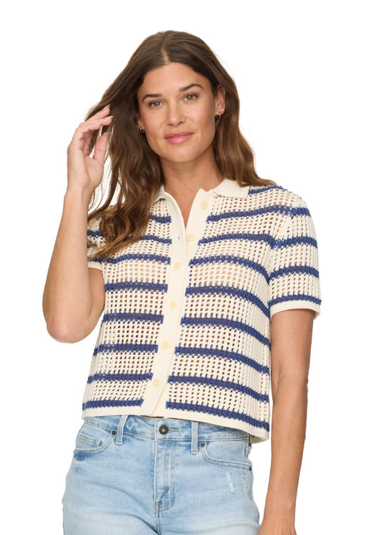 Hallie Striped Sweater Shirt