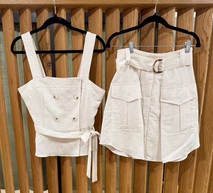 Shoulder Strap Trench Top