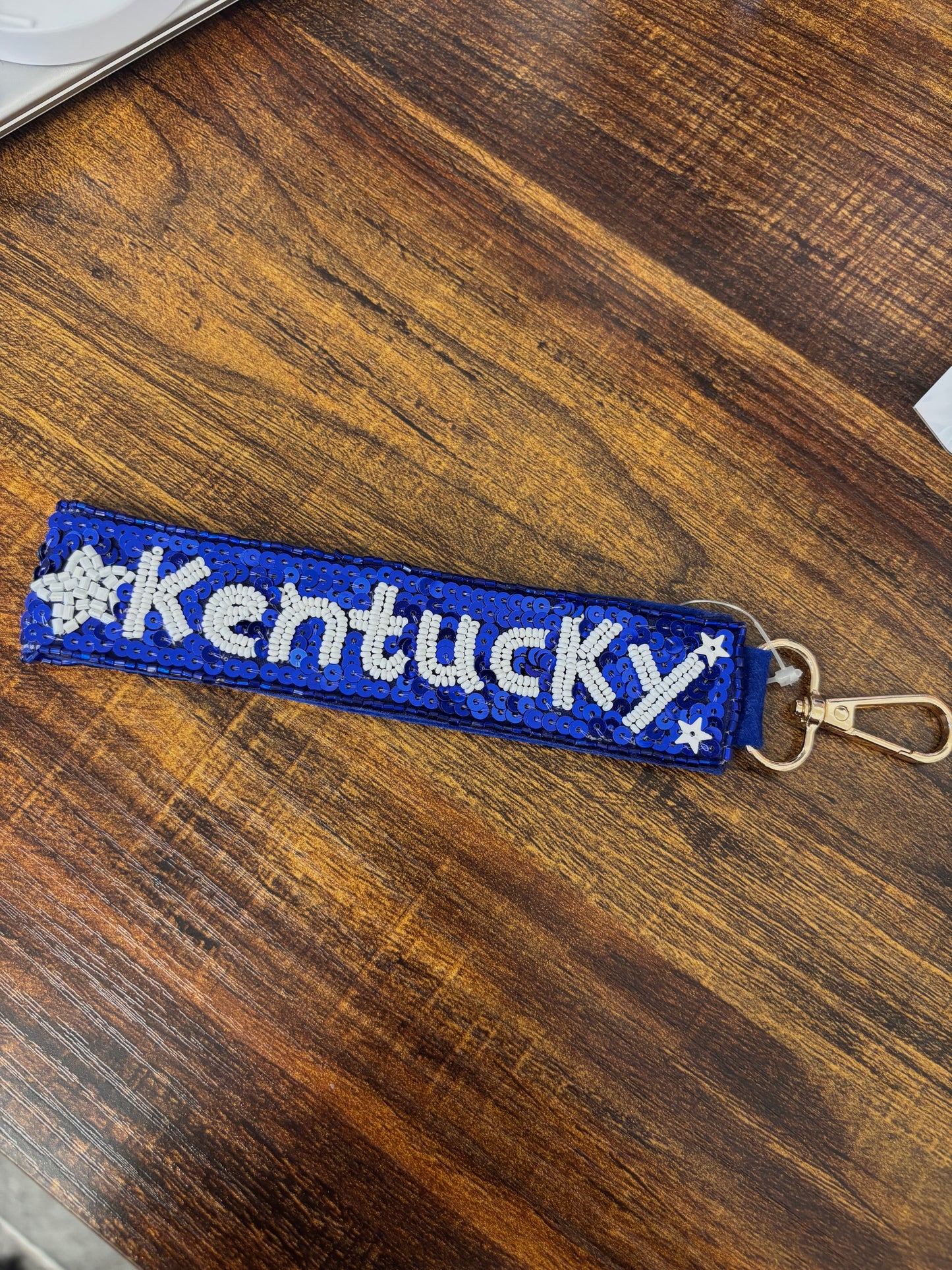 Kentucky Sequin Keychain