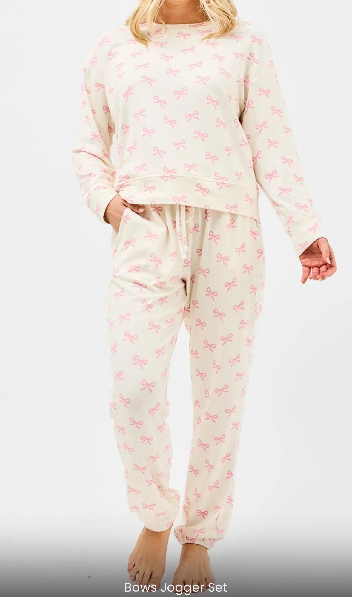 Sophie Jogger Lounge Set - Bows