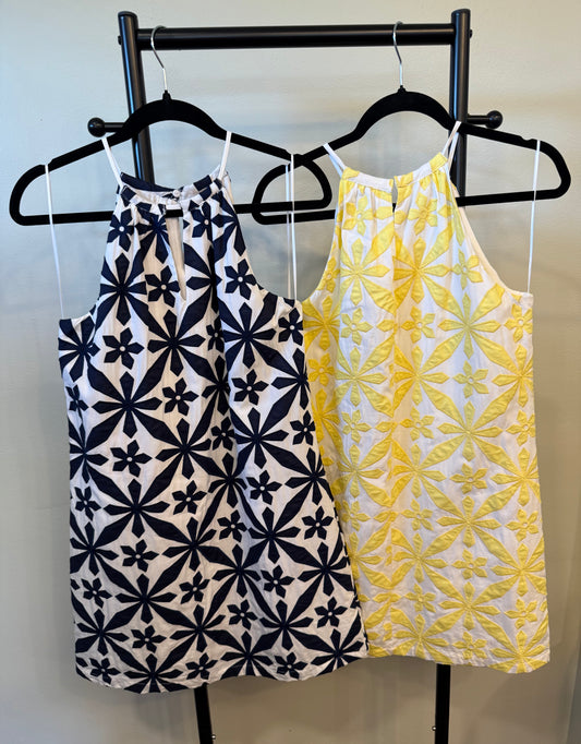 Halter Embroidered Dress