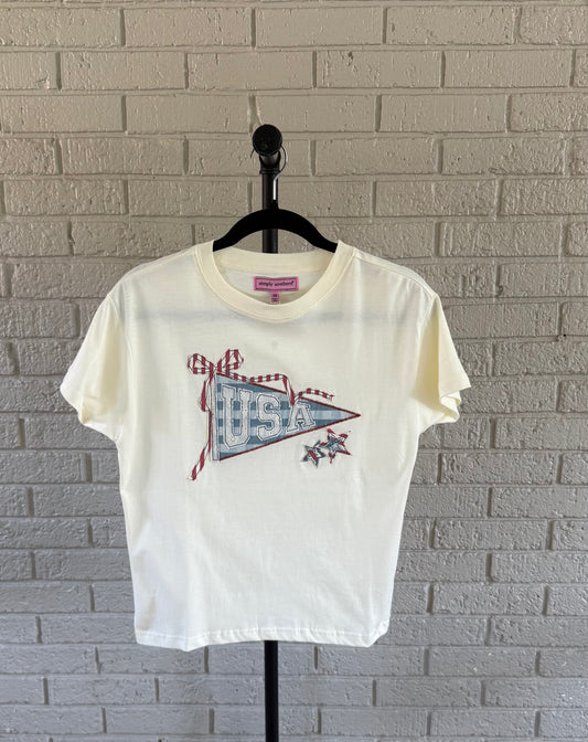 USA Pennant Appliqué Tee