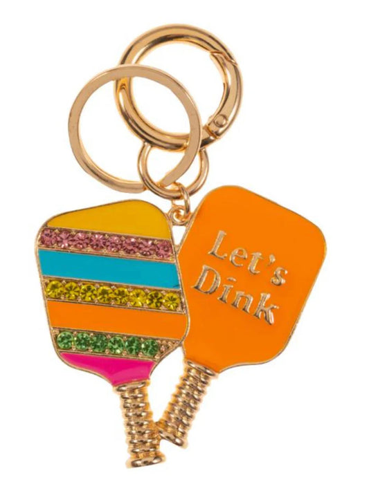 ”Let’s Dink“ Pickleball Paddles Keychain