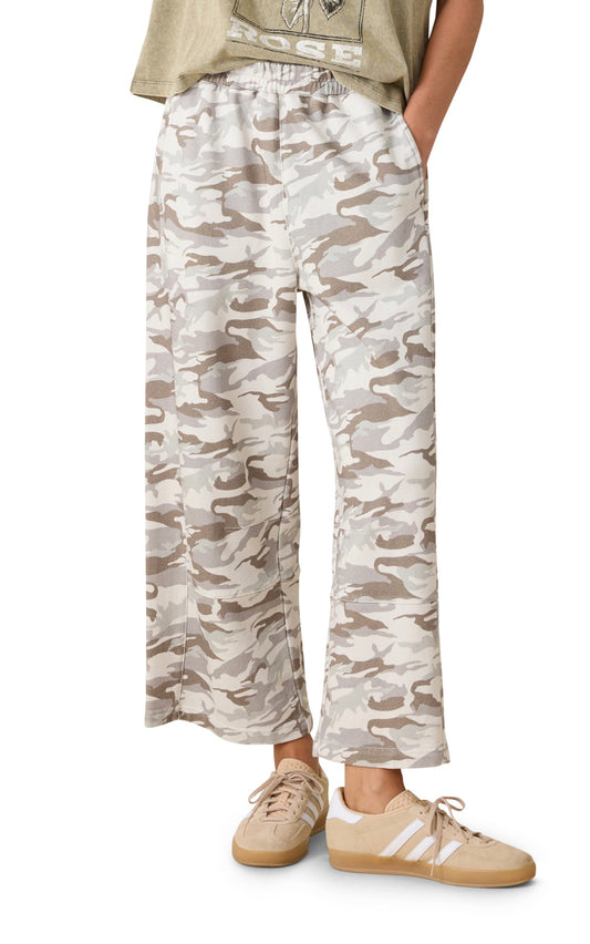 Kiera Camo Pull On Barrel Pants