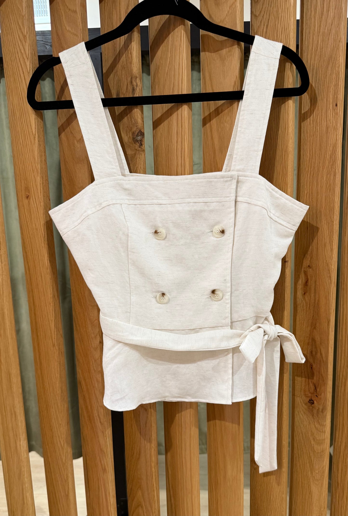 Shoulder Strap Trench Top