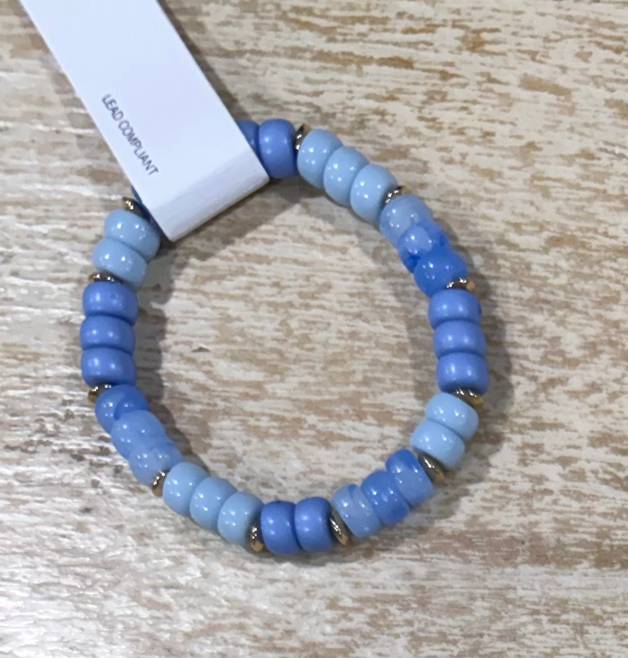Blue Beaded Bracelet