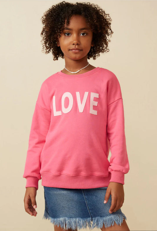 Love Sweatshirt Girls